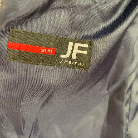 JF J. Ferrar 40R Mens Slim Fit Sport Coat Jacket Blazer Rose Red Tropical Floral - Picture 9 of 10